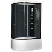 Душевая кабина Niagara Ultra NG-214-01RN 80х120 черный/тонированное