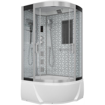 Душевая кабина Niagara Lux NG-7712WL 120x80 с гидромассажем хром/прозрачное