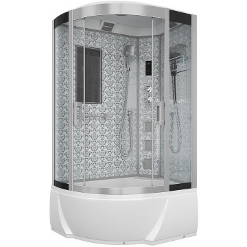 Душевая кабина Niagara Lux 120x80 NG-7712WR с гидромассажем хром/прозрачное