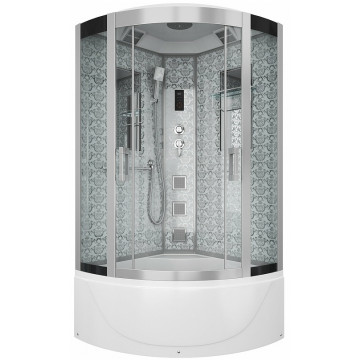 Душевая кабина Niagara Lux NG-7710W 100x100 с гидромассажем хром/прозрачное