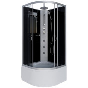 Душевая кабина Niagara Classic NG-2507-14BKTG 80x80 с гидромассажем хром/тонированное