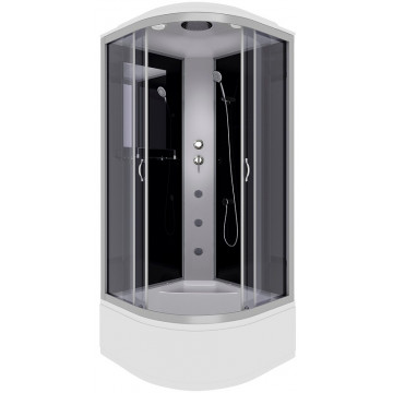 Душевая кабина Niagara Classic NG-2509-14G 100x100 с гидромассажем хром/тонированное