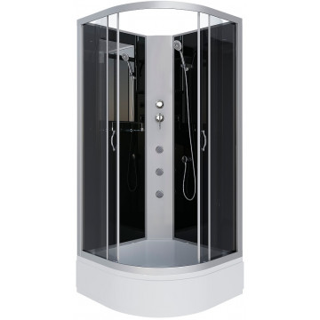 Душевая кабина Niagara Classic NG-3501-14BKG 90x90 с гидромассажем хром/тонированное