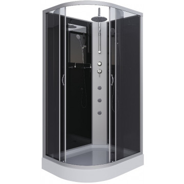 Душевая кабина Niagara Classic NG-3512-14RBKTG 120x80 с гидромассажем хром/тонированное