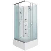 Душевая кабина Niagara Classic NG-1108-14BKG 90x90 с гидромассажем хром/матовое