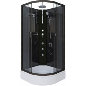 Душевая кабина Niagara Classic NG-6501-14BKTG 90x90 с гидромассажем черный/тонированное