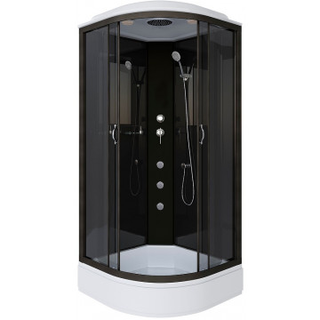 Душевая кабина Niagara Classic NG-6501-14G 90x90 с гидромассажем черный/тонированное