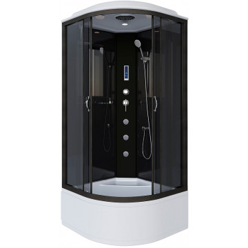 Душевая кабина Niagara Classic NG-6508-14F 90x90 с гидромассажем черный/тонированное
