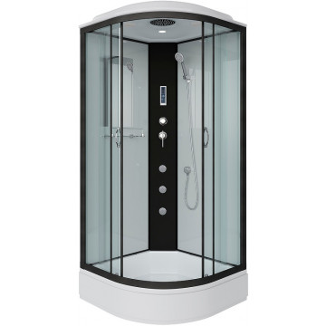Душевая кабина Niagara Classic NG-6702-14F 100x100 с гидромассажем черный/прозрачное