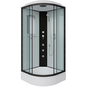 Душевая кабина Niagara Classic NG-6702-14G 100x100 с гидромассажем черный/прозрачное