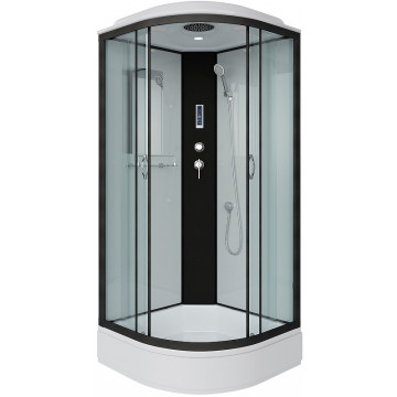 Душевая кабина Niagara Classic NG-6702-14P 100x100 с радио черный/прозрачное