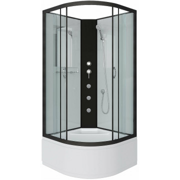 Душевая кабина Niagara Classic NG-6707-14BKG 80x80 с гидромассажем черный/прозрачное