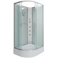 Душевая кабина Niagara Classic NG-33984-14RBKG 90x80 с гидромассажем хром/матовое