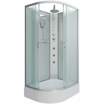 Душевая кабина Niagara Classic NG-33394-14RBKTG 130x90 с гидромассажем хром/матовое