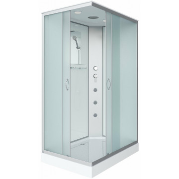 Душевая кабина Niagara Classic NG-43185-14QG 110x80 с гидромассажем хром/матовое
