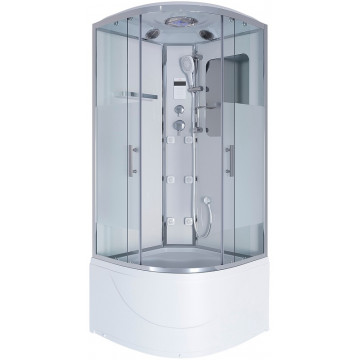 Душевая кабина Niagara Ultra NG-309-01 100x100 с гидромассажем хром/прозрачное