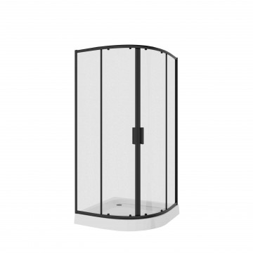 Душевой уголок Niagara Nova NG-6886-08 Black 80х80 полукруг черный