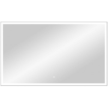 Зеркало Континент Frame silver standart ЗЛП83 100х70 с подсветкой