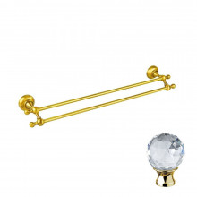 Полотенцедержатель Cezares APHRODITE-TD07-03/24-Sw золото 24 карат/Swarovski