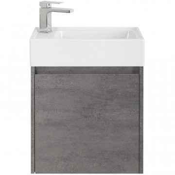 Тумба под раковину подвесная BelBagno Kraft Mini 50 L KRAFT MINI-500/260-1A-SO-CG-L Cemento Grigio