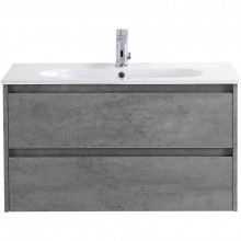 Тумба под раковину подвесная BelBagno Kraft 80 KRAFT-800-2C-SO-CG Cemento Grigio