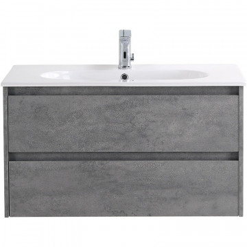 Тумба под раковину подвесная BelBagno Kraft 80 KRAFT-800-2C-SO-CG Cemento Grigio