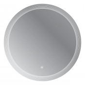 Зеркало Cezares Eco CZR-SPC-ECO-900-LED-TCH 90х90 с лазерной гравировкой, подсветкой и сенсором