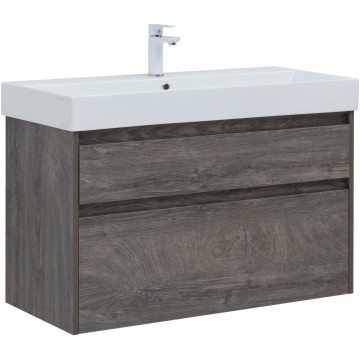 Тумба с раковиной Aquanet Nova Lite 291827 100 дуб рошелье