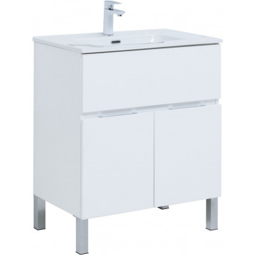 Тумба с раковиной Aquanet Алвита new 70 306146 белый матовый