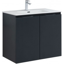 Тумба с раковиной Aquanet Алвита new 80 273992 антрацит