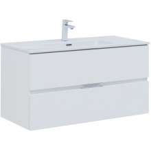 Тумба с раковиной Aquanet Алвита new 100 274014 белый матовый