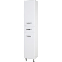Шкаф-пенал Bellezza Балтика 35 L 5706 с бельевой корзиной белый