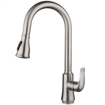 Смеситель для кухни MATRIX SMF-363877 с выдвижной лейкой (нержавеющая сталь)