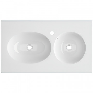 Раковина Cerutti SPA Double Sella CT9710 80,5х46 белая