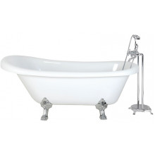 Ванна акриловая Cerutti SPA Classic CT9322 170x80 белый/хром
