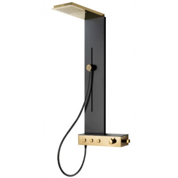 Душевая панель Cerutti SPA Avisio CT9659 черный/бронза