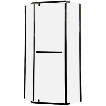 Душевой уголок Cerutti SPA Chika ZP101B 100x100 черный/прозрачное