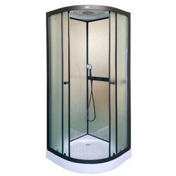 Душевая кабина Parly Frost F811B 80x80 черный/матовое
