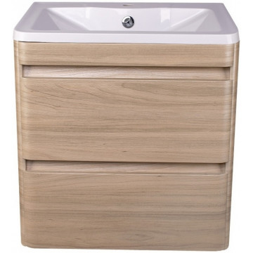 Тумба с раковиной Style Line El Fante Атлантика СС-00002217/СС-00002203 60 ясень перламутр