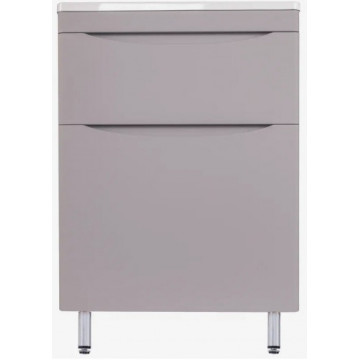 Тумба с раковиной Style Line Бергамо мини СС-00002309/СС-00002295 60 серый антискрейтч