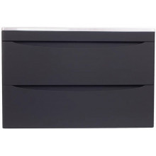 Тумба с раковиной Style Line El Fante Бергамо мини СС-00002324/СС-00002297 80 Люкс антискрейтч Plus черный