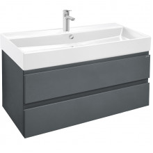 Тумба с раковиной Jacob Delafon Madeleine EB1318-J54/EXBJ112-00 100 матовый серый