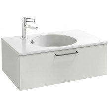 Тумба с раковиной Jacob Delafon Odeon Rive Gauche EB2515-R5-G1C/EXAW112-Z-00 белый бриллиант/ручки хром