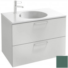 Тумба с раковиной Jacob Delafon Odeon Rive Gauche EB2522-R5-S49/EXAW112-Z-00 80 эвкалипт сатин/ручки хром