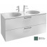Тумба с раковиной Jacob Delafon Odeon Rive Gauche EB2525-R9-G1O/EXAT112-Z-00 120 эвкалипт глянцевый/ручки черные