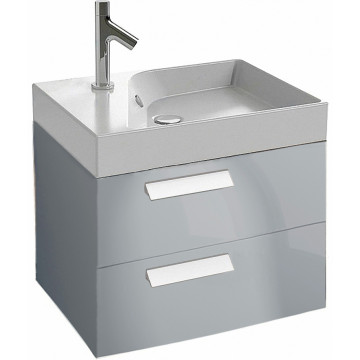 Тумба с раковиной Jacob Delafon Rythmik EB1301-N21/EXQ112-Z-00 60 серый титан глянцевый