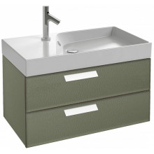 Тумба с раковиной Jacob Delafon Rythmik EB1303-N29/EXO112-Z-00 80 серая кожа