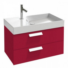 Тумба с раковиной Jacob Delafon Rythmik EB1303-R3/EXO112-00 80 малиновый лак