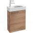 Тумба с раковиной Jacob Delafon Odeon Rive Gauche EB2581D-R9-E10/EGO112-56-00 50R квебекский дуб/ручки черные