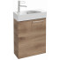 Тумба с раковиной Jacob Delafon Odeon Rive Gauche EB2581G-R5-E10/EGO112-55-00 50L квебекский дуб/ручки хром